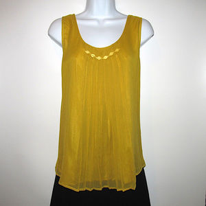 Soft Surroundings 100% Silk Tank Top Lined New